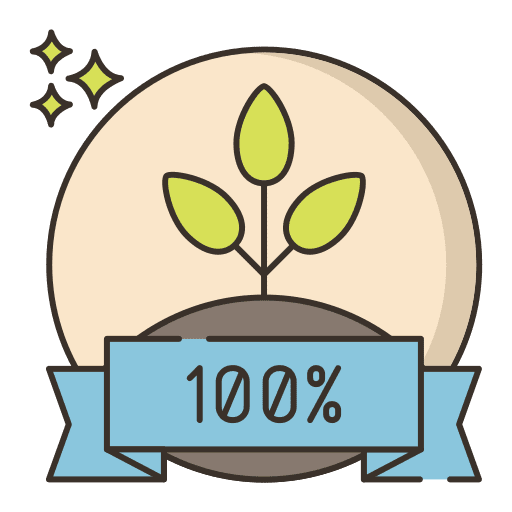 100 percent 100 healthcare leaves icon
