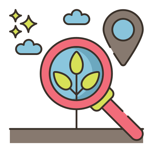 Farming and gardening sprout farm gardening icon