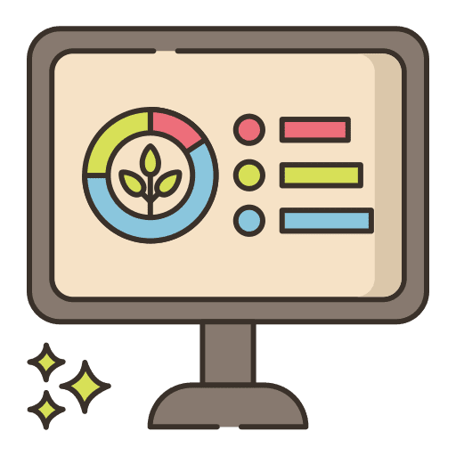 Monitoring real time business and finance monitoring icon