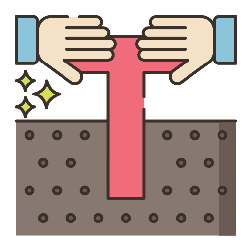 Soil sample farming and gardening earth icon