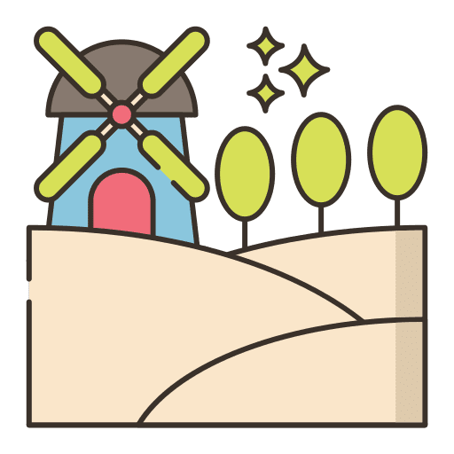 Agriculture environment nature land icon