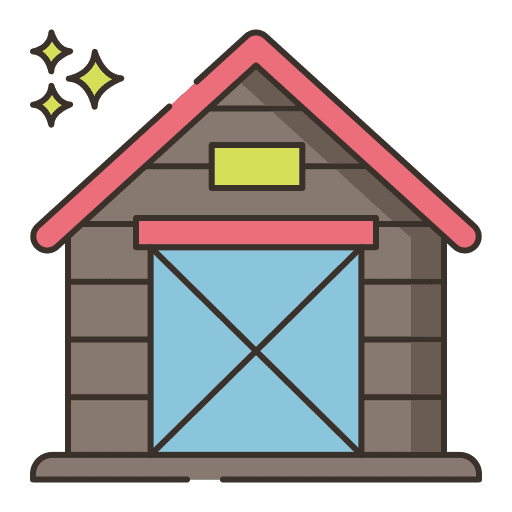 Barn farms barn storage icon