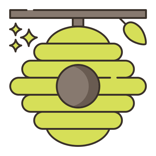 Bee hive beehive bees bee hive icon