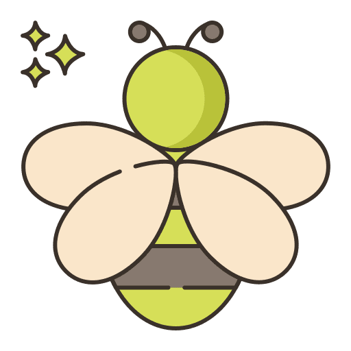 Bees entomology bee pollen icon