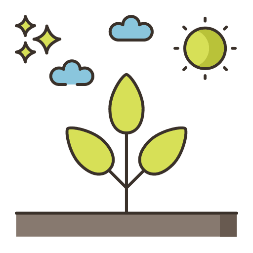 Farm growth land eco friendly icon