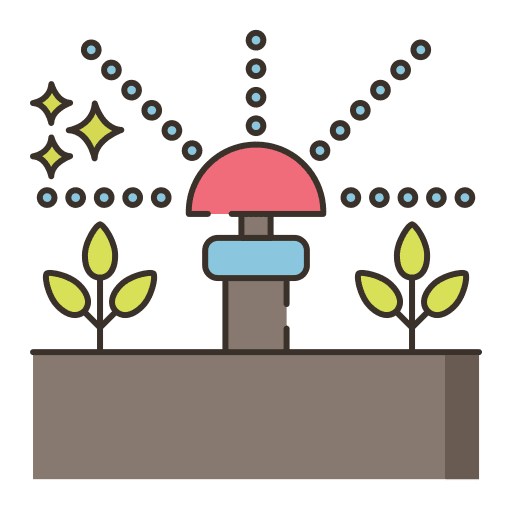 Irrigation system irrigate agriculture farm icon