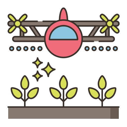 Planting botanical farming and gardening trees icon
