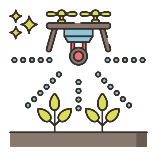 Spraying agriculture smart spraying icon