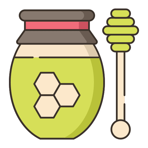 Honey jar farming and gardening food and restaurant farm icon