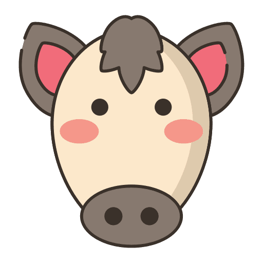Horse zoo farming and gardening animals icon