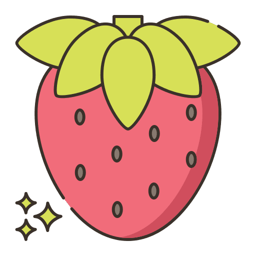 Strawberry healthy food strawberry diet icon