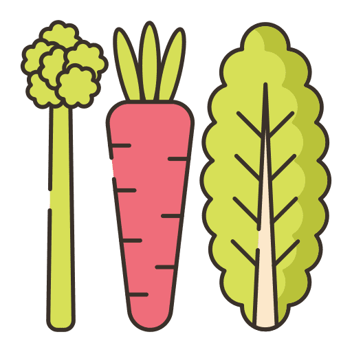 Vegetables fast food vegan vegetarian icon