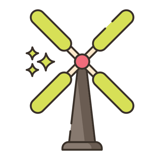 Windmills wind turbine sustainability turbine icon