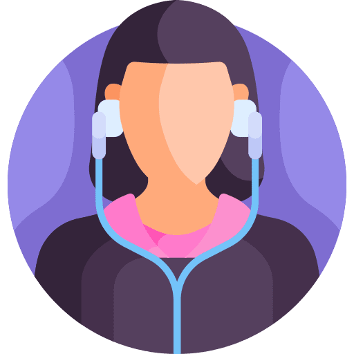 Gamer gamer woman user icon Gamer gamer woman user icon