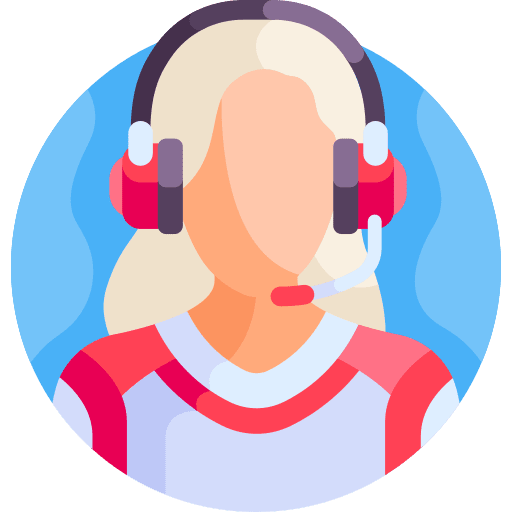 Gamer person user headset icon Gamer person user headset icon