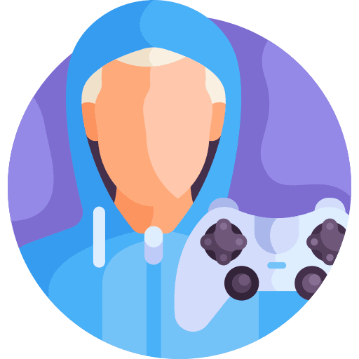 Gamer controller user boy icon Gamer controller user boy icon