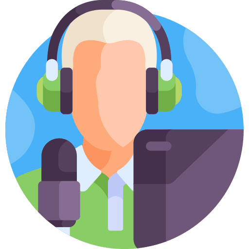 Gamer headphones vlog vlogger icon Gamer headphones vlog vlogger icon