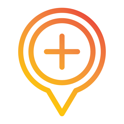 Pin plus navigation marker icon Pin plus navigation marker icon