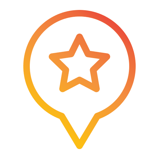 Favorite maps and location star location icon Favorite maps and location star location icon