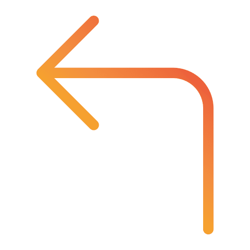 Turn left arrows orientation sign icon Turn left arrows orientation sign icon