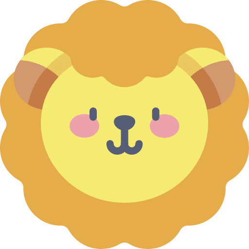 Lion animal kingdom mammal zoo icon
