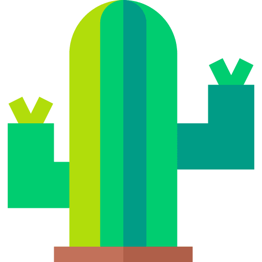 Cactus plant garden botanical icon