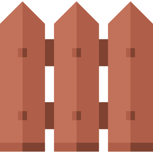 Fence wall limits protection icon