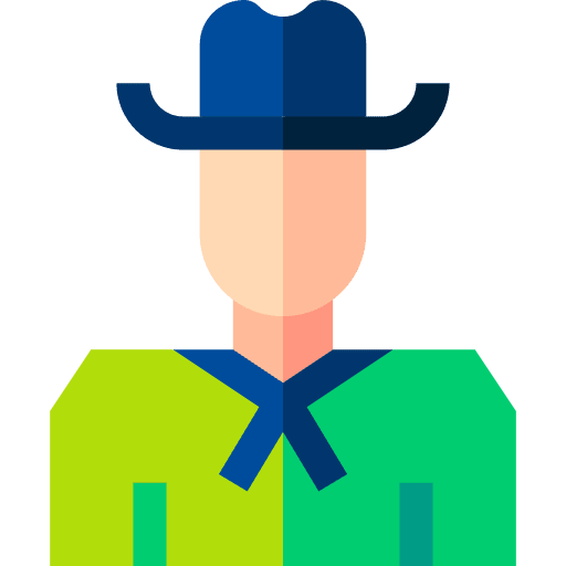 Man brazilian traditional costume icon