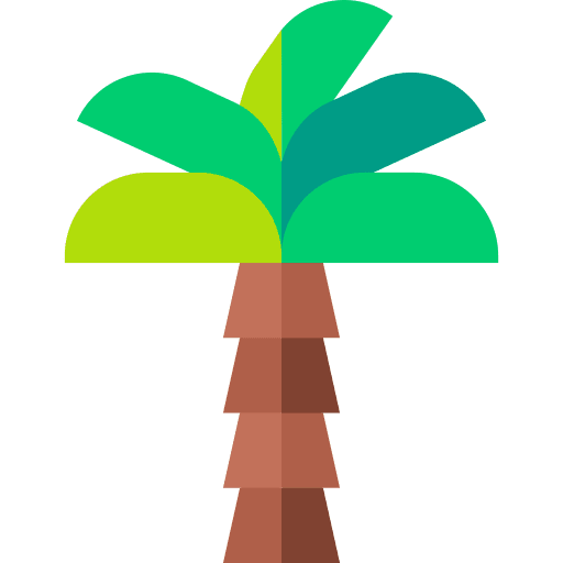 Palm tree landscape forest nature icon Palm tree landscape forest nature icon