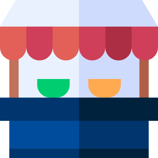Street food festivity stall food stand icon Street food festivity stall food stand icon