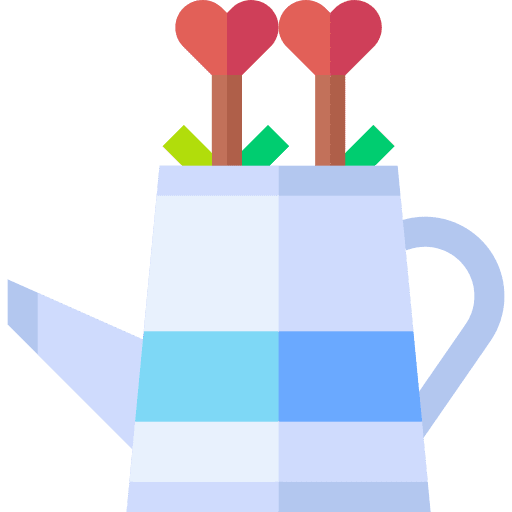 Watering can flowers watering can decoration icon Watering can flowers watering can decoration icon