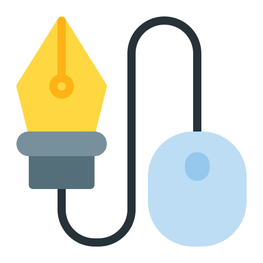 Mouse vector editing graphic design icon