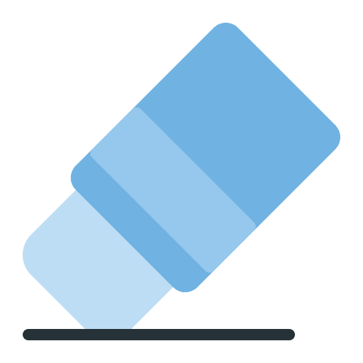 Erase remove graphic tool erase icon