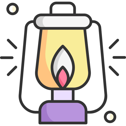 Lamp flame cultures lantern icon