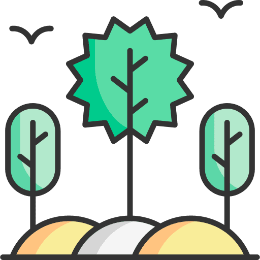 Tree woods landscape trees icon