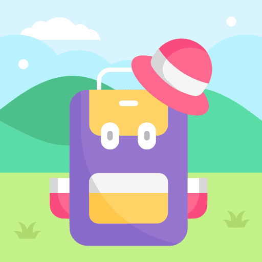 Backpack backpack luggage travel bag icon