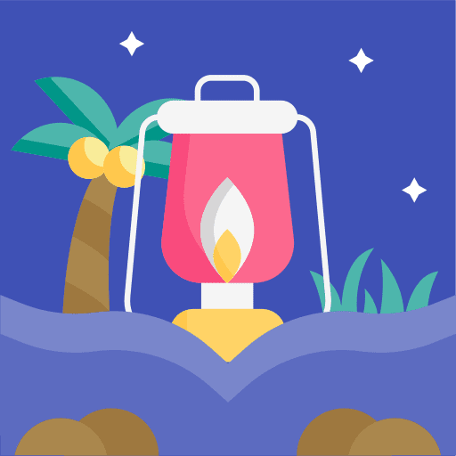 Lamp cultures fire lantern icon
