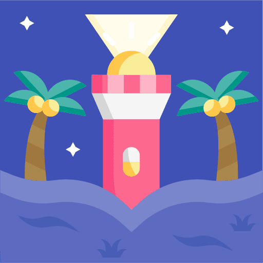 Light lamp torch exploration icon