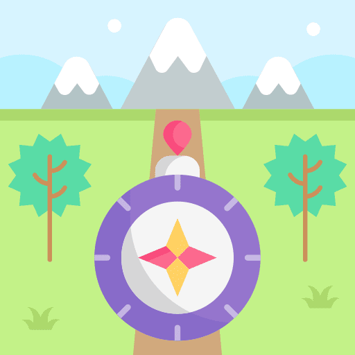 Navigation direction location orientation icon