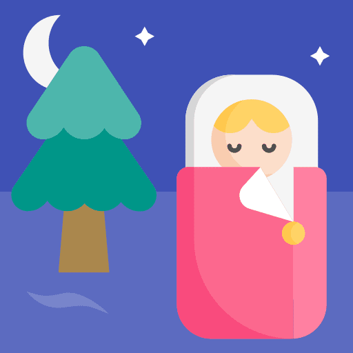 Sleeping bag trip camping adventure icon Sleeping bag trip camping adventure icon