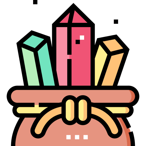 Crystal mineral crystal gemstone icon