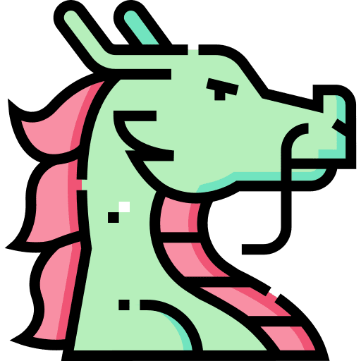 Dragon cultures animals fairytale icon