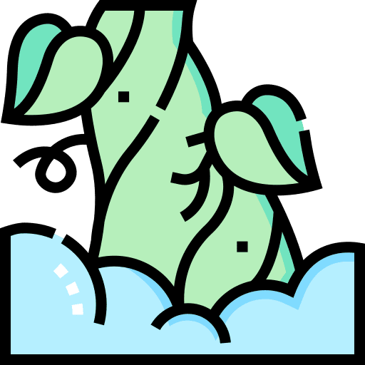 Vine bean forest fairy tale icon