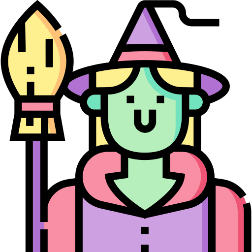 Witch scary fear halloween icon