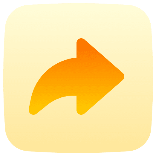 Forward right arrow skip send icon