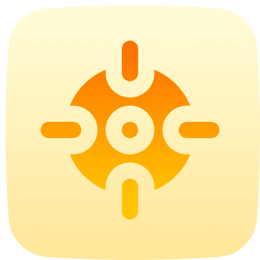 Target objective shooting calibration icon Target objective shooting calibration icon