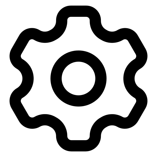 Setting gear setting configure icon