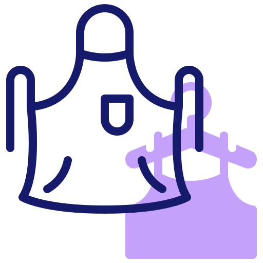 Apron protection cloth apron icon