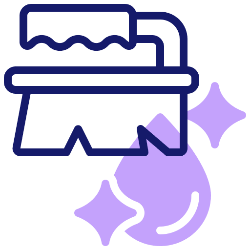 Brush furniture and household brush floor icon