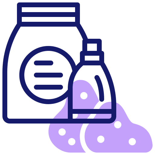 Detergent cleaner chemical disinfectant icon